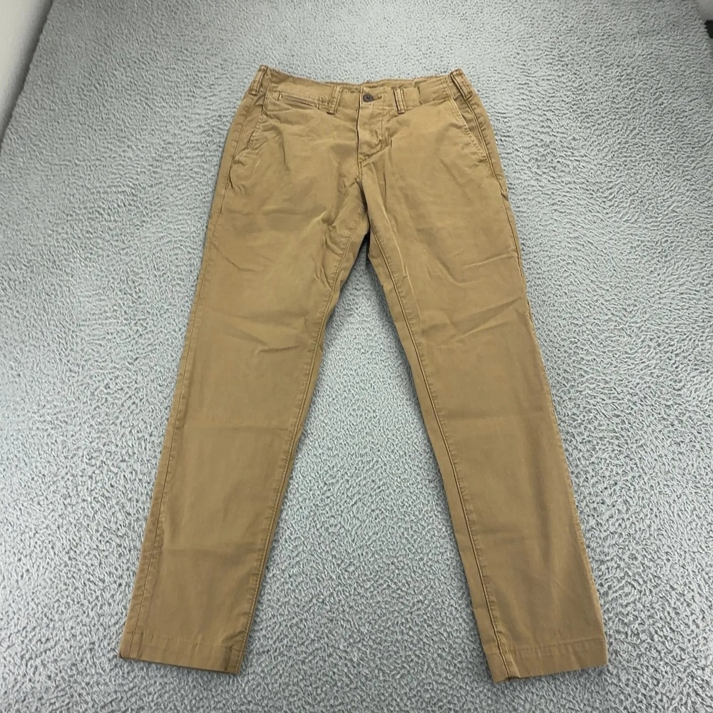 American Eagle Skinny Chino Pants Mens 29x30 Khaki Tan Stretch AEO